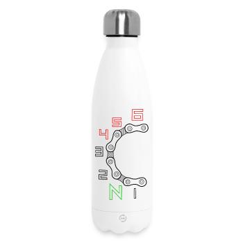 Basketball Glaube Emblem Philipper 4:13 - Thermosflasche 500 ml - Weiß - Vorne