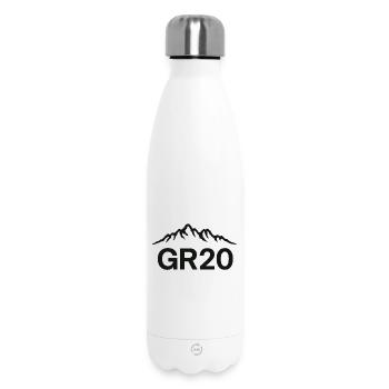GR20 Corsica - Insulated Water Bottle 500 ml - white - Front
