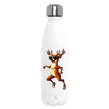 Laughing Deer - Insulated Water Bottle 500 ml - white - Front