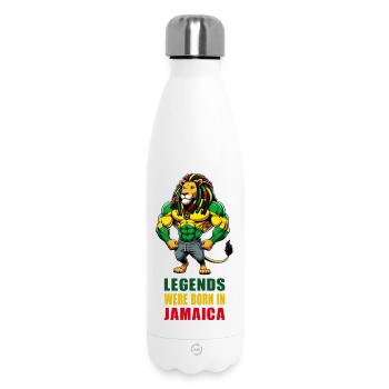 Musique reggae jamaïcaine - Bouteille isotherme 500 ml - blanc - Devant