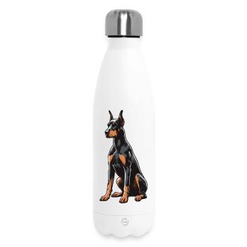 Doberman - Bouteille isotherme 500 ml - blanc - Devant