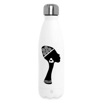 Femme afro-américaine noire - Bouteille isotherme 500 ml - blanc - Devant