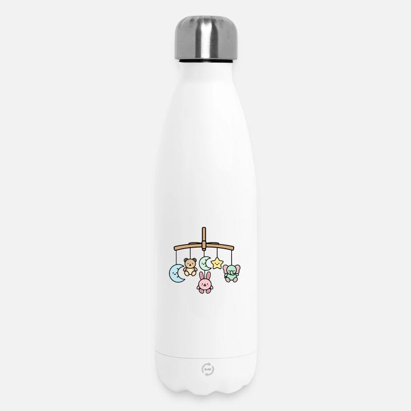 Mobile Bébé Mignon | Des animaux kawaii à rêver - Bouteille isotherme 500 ml - blanc