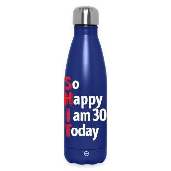 30er Statement Geburtstag 30 Jahre Alt - Thermosflasche 500 ml - Dunkelblau  - Vorne