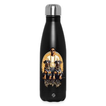 Rapper mit Dobermänner - Thermosflasche 500 ml - Schwarz - Vorne