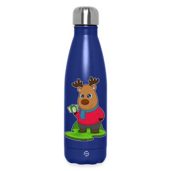 Reindeer Christmas Package - Insulated Water Bottle 500 ml - dark blue  - Front