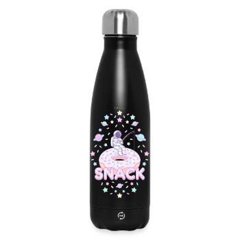 Astronaut Donut Snack - Insulated Water Bottle 500 ml - black - Front