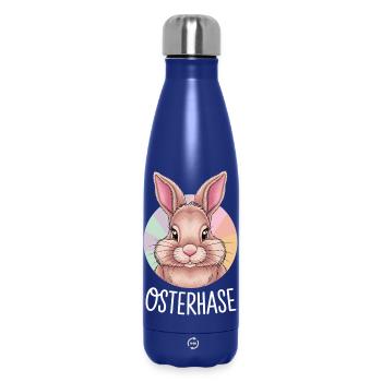  Osterhase Niedlicher Bunter Osterhase für Kinder - Thermosflasche 500 ml - Dunkelblau  - Vorne