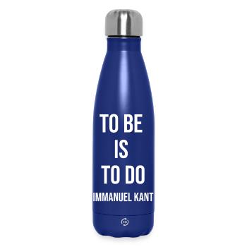 Immanuel Kant Zitat: Sein ist zu tun - Thermosflasche 500 ml - Dunkelblau  - Vorne