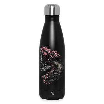 Cherry Blossom Sakura Cherry Blossom - Insulated Water Bottle 500 ml - black - Front