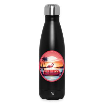 Flamingo Sofa - Thermosflasche 500 ml - Schwarz - Vorne