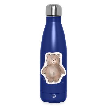 Dicker Bär - Thermosflasche 500 ml - Dunkelblau  - Vorne