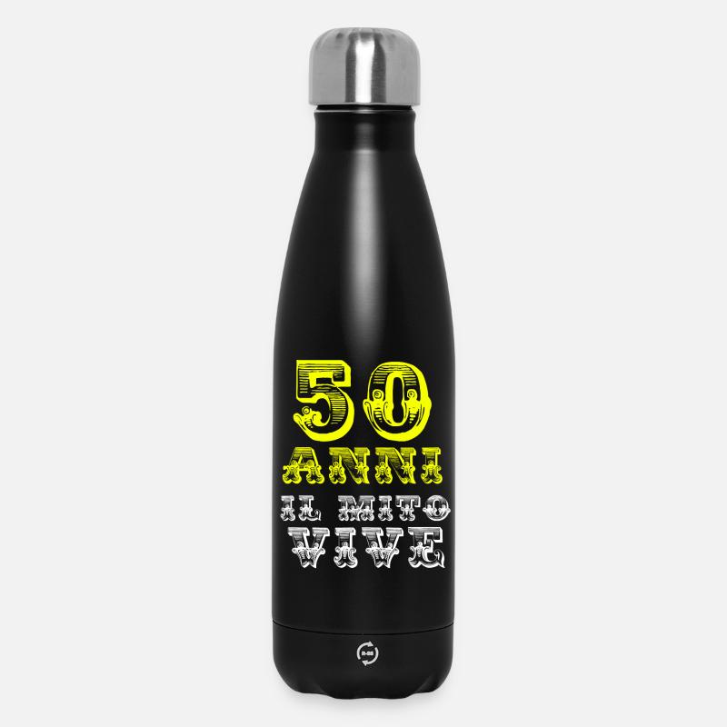 50 years - Insulated Water Bottle 500 ml - black