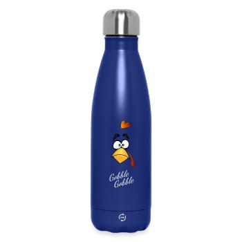 Huhn vogel comic truthahn humor kopf lustig lol fu - Thermosflasche 500 ml - Dunkelblau  - Vorne