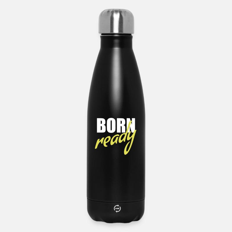 Born ready - Insulated Water Bottle 500 ml - black