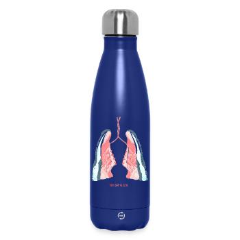 laufender Liebhaber - Thermosflasche 500 ml - Dunkelblau  - Vorne