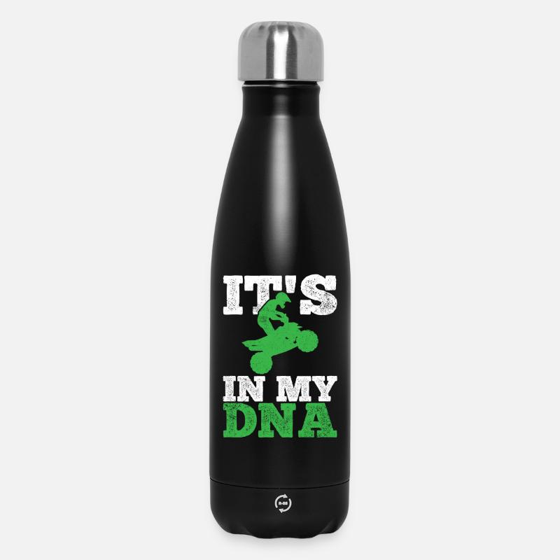 Quad Quad Biker All Wheel Drive - Insulated Water Bottle 500 ml - black