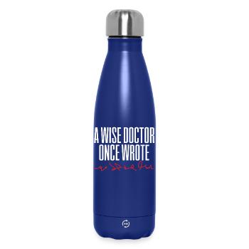Doctor Doctor Medicine Handwriting - Insulated Water Bottle 500 ml - dark blue  - Front
