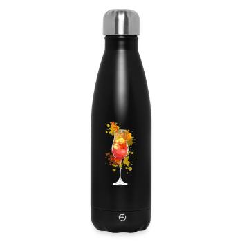 Aperolspritz Cocktail - Bouteille isotherme 500 ml - noir - Devant