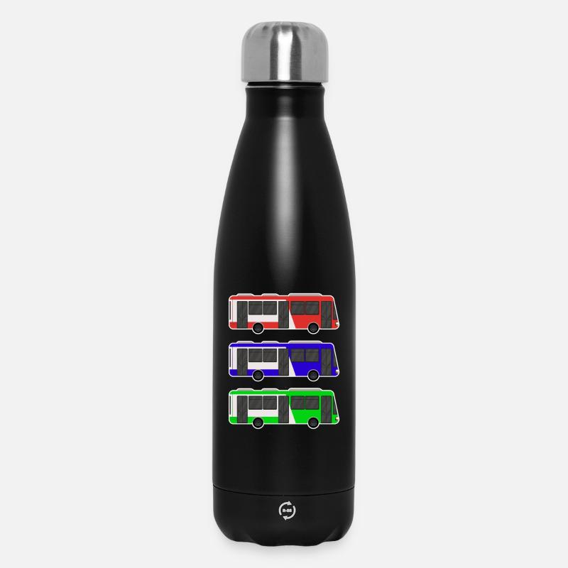 bus - Insulated Water Bottle 500 ml - black