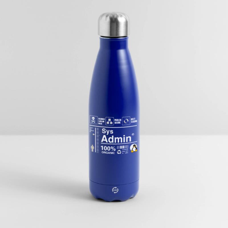 Sys Admin Penguin Computer Nerd pc Board cpu inh Insulated Water Bottle 500 ml