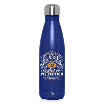 33. Geburtstag - Thermosflasche 500 ml - Dunkelblau  - Vorne