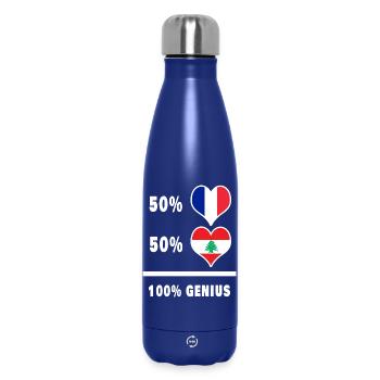 Das Genie von Frankreich und dem Libanon - Thermosflasche 500 ml - Dunkelblau  - Vorne