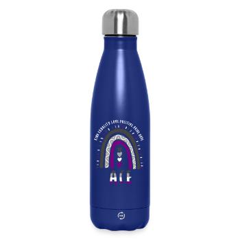 Ace Pride Boho Regenbogen - Thermosflasche 500 ml - Dunkelblau  - Vorne