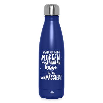 Alkohol Saufspruch Malle Party - Thermosflasche 500 ml - Dunkelblau  - Vorne