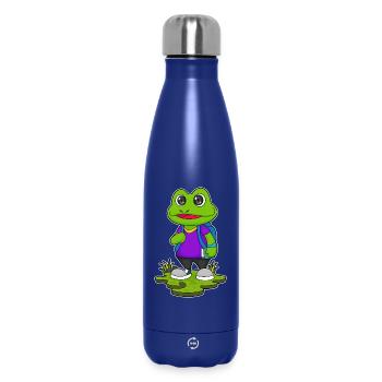 Frosch Wanderer Rucksack Wandern - Thermosflasche 500 ml - Dunkelblau  - Vorne
