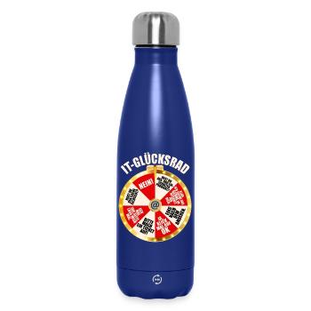 IT Support Glücksrad Service Desk IT Helpdesk Nerd - Thermosflasche 500 ml - Dunkelblau  - Vorne