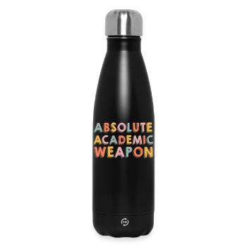 Studenten Absolute Academic Weapon - Thermosflasche 500 ml - Schwarz - Vorne