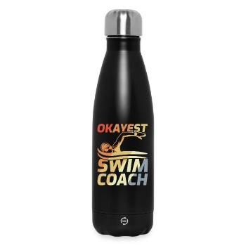 Swimming instructor - Insulated Water Bottle 500 ml - black - Front