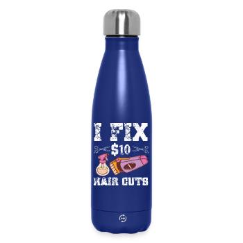 Barbier Coiffeur Coiffeur Coiffeur Barbier - Bouteille isotherme 500 ml - bleu foncé  - Devant