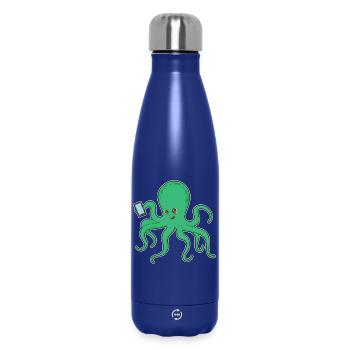 Octopus Smartphone - Insulated Water Bottle 500 ml - dark blue  - Front