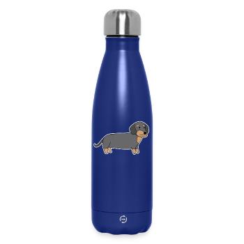 Dackel Dachshund Teckel - Thermosflasche 500 ml - Dunkelblau  - Vorne