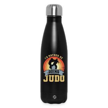 Dicton de judo vintage - Bouteille isotherme 500 ml - noir - Devant