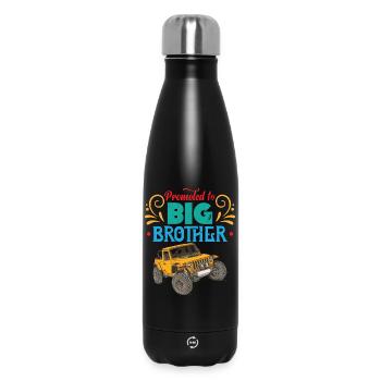 Big Brother, grand frère Autocollant - Bouteille isotherme 500 ml - noir - Devant
