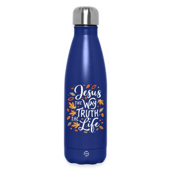 Jesus The Way The Truth The Life - Thermosflasche 500 ml - Dunkelblau  - Vorne