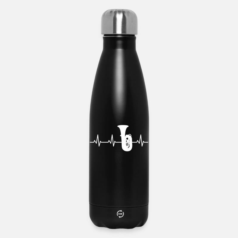 Fréquence du pouls du tuba - Bouteille isotherme 500 ml - noir