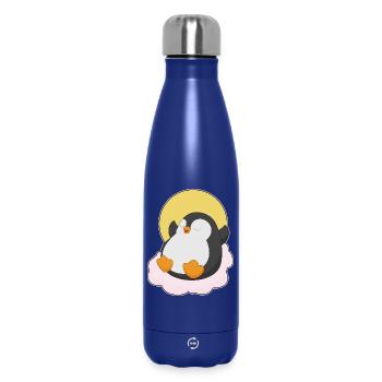 Nuages de pingouins - Bouteille isotherme 500 ml - bleu foncé  - Devant