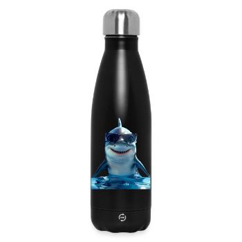 Requin Requin Requin Tigre Requin Requin Gris Grand Requin Blanc - Bouteille isotherme 500 ml - noir - Devant