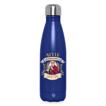 Arzt Medizinischer Fachmann Lustiges Geschenk - Thermosflasche 500 ml - Dunkelblau  - Vorne