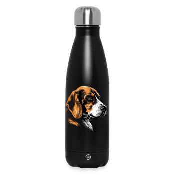 Beagle Welpe Beagles Süßer Hund English Beagle - Thermosflasche 500 ml - Schwarz - Vorne