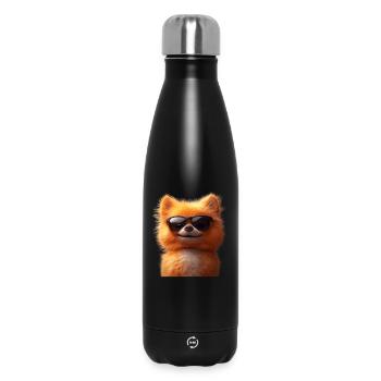 Pomeranian Pomeranian Pom Sweet German Spitz - Insulated Water Bottle 500 ml - black - Front