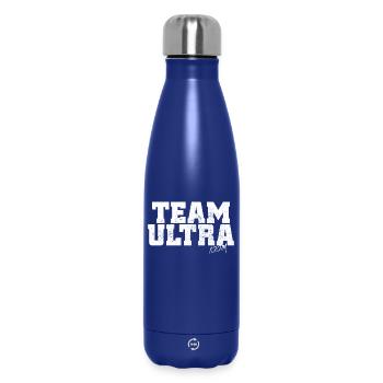 Team Ultra 100M Trail Run Ultramarathon Ultra Run - Insulated Water Bottle 500 ml - dark blue  - Front