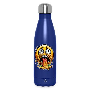 Visage d’attaque de vomi - Bouteille isotherme 500 ml - bleu foncé  - Devant
