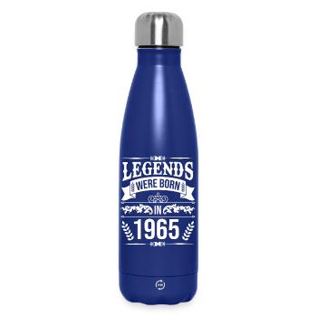Legends born in 1965 Birthday - Insulated Water Bottle 500 ml - dark blue  - Front