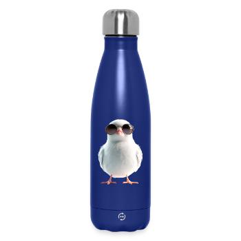 Taube Weiß Stadttaube Ringeltaube Weiße Tauben - Thermosflasche 500 ml - Dunkelblau  - Vorne