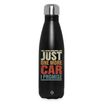 Nur noch ein Auto, versprochen - Thermosflasche 500 ml - Schwarz - Vorne